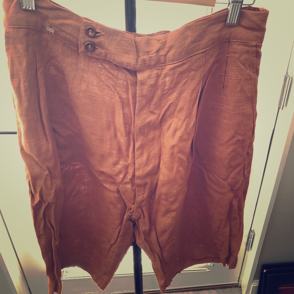 Vintage Linen Hepburn Shorts